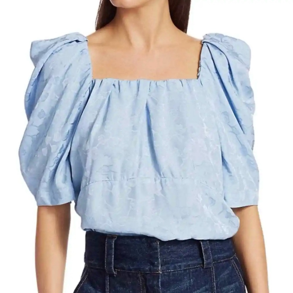 Rachel Comey Capa Puff Sleeve Top 🩵 2